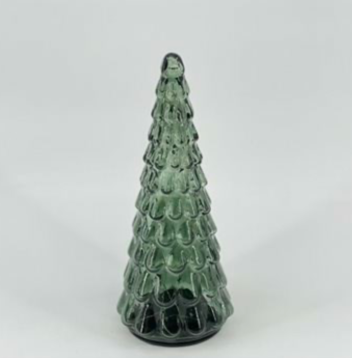 Kerstboom glas groen S