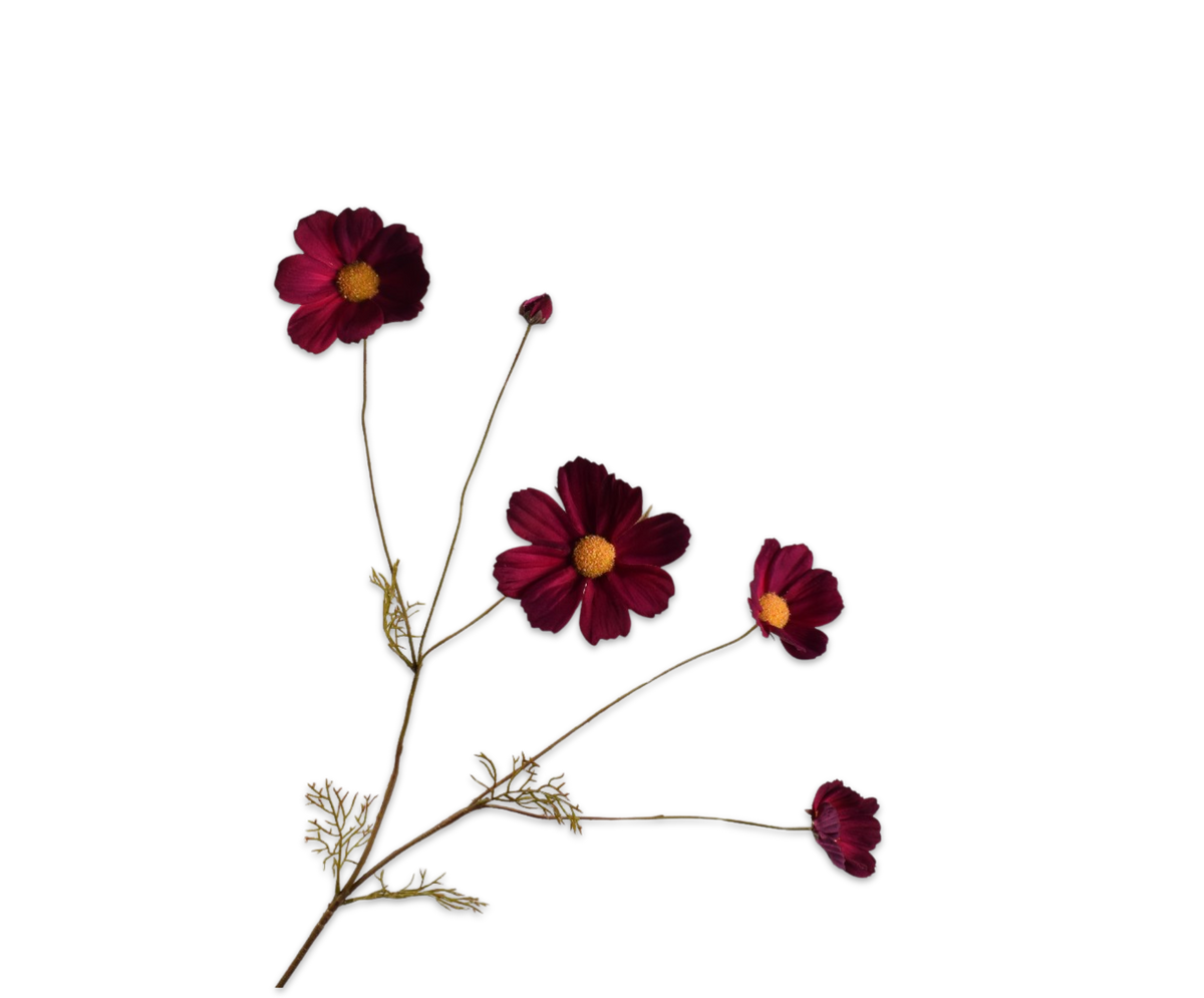 Zijde Dahlia bordeaux 74cm