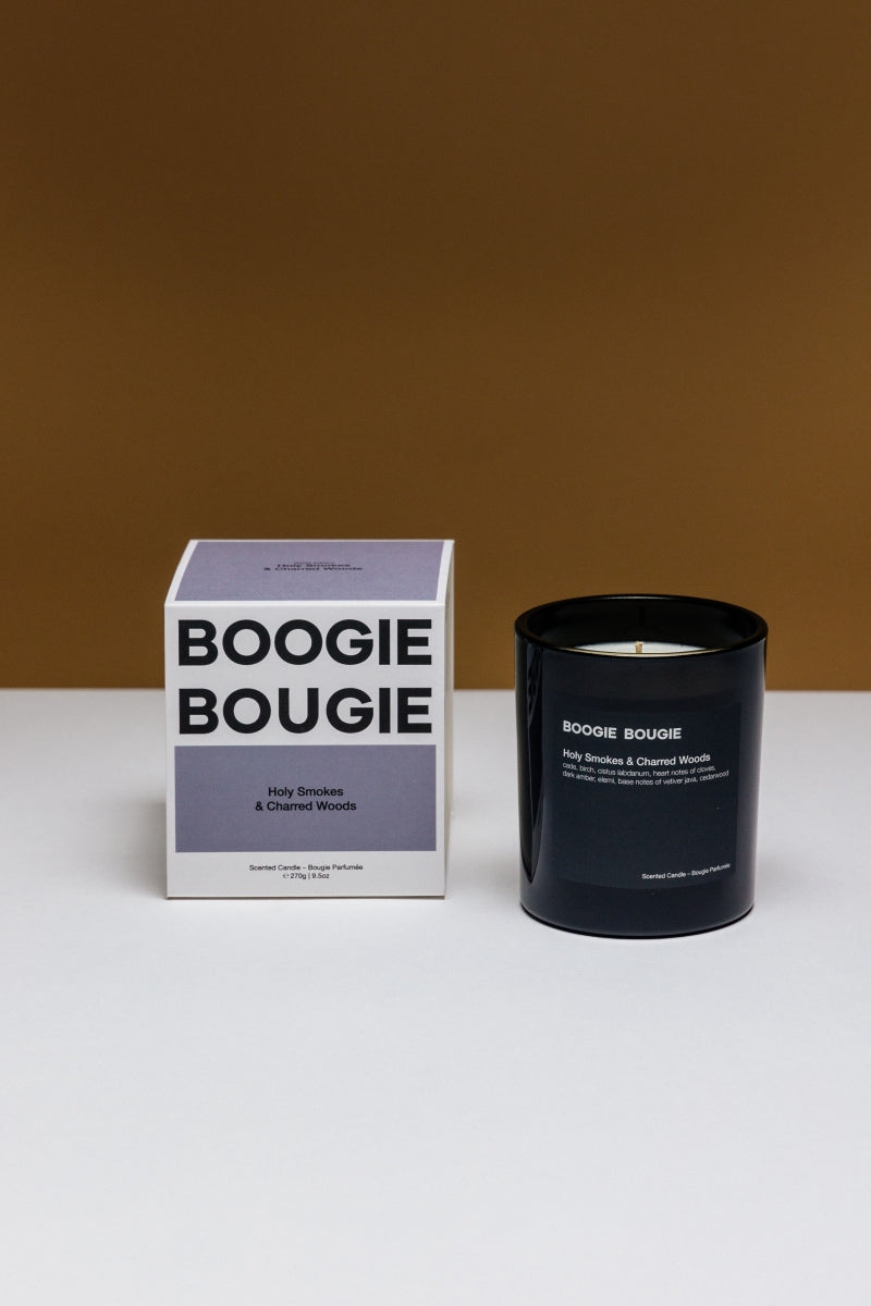 Boogie Bougie Glass  - Holy Smokes & Charred Woods