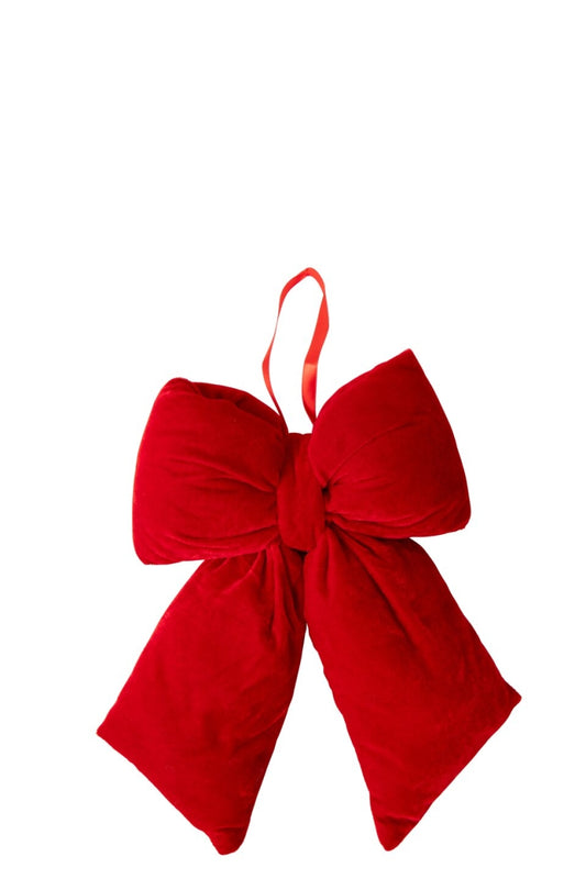 Strik fluweel rood L