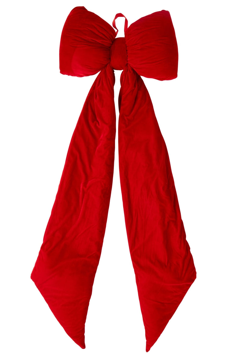 Strik fluweel rood XL
