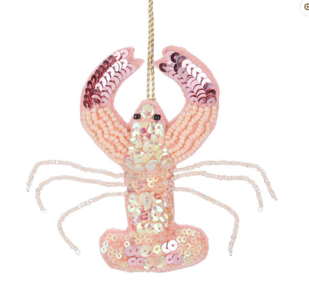 kerstbal Lobster Pink
