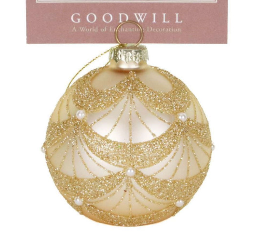 kerstbal swag gold