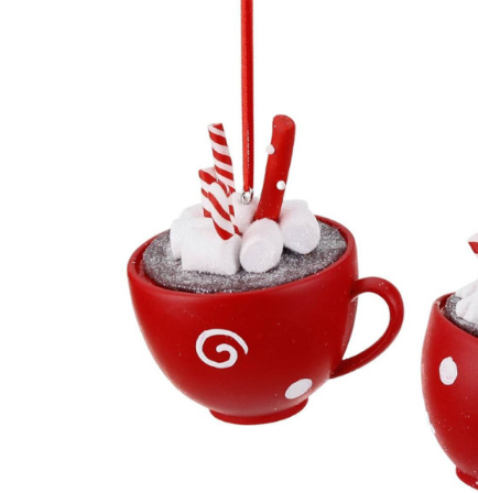 Kerstbal hot choco marsh