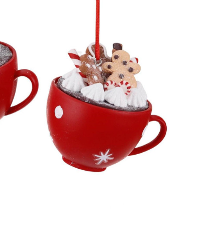 Kerstbal hot choco coockie