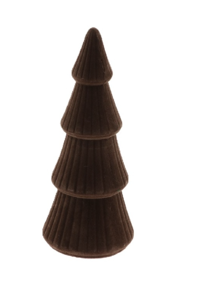 Kerstboom flock  S bruin