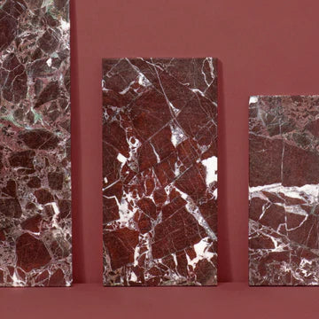 Marble board Rectangular S Burgundy