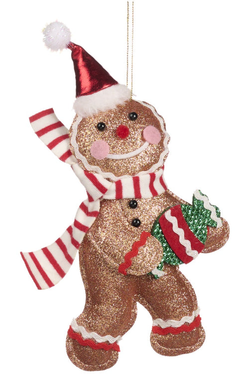 Kerstbal dancing gingerbread 1
