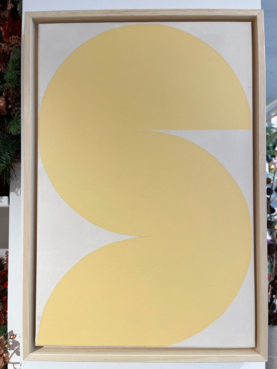 Schilderij S Zacht Geel 1
