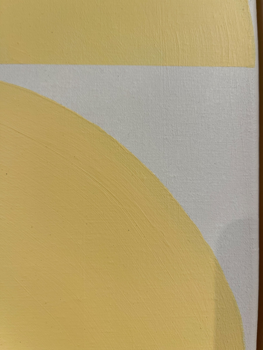 Schilderij S Zacht Geel 1