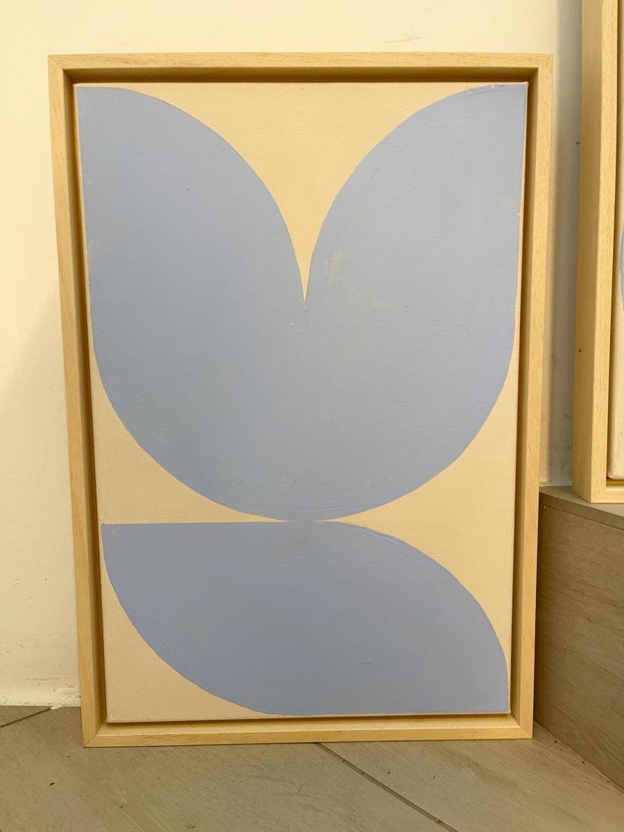 Schilderij S Licht Blauw mat 1
