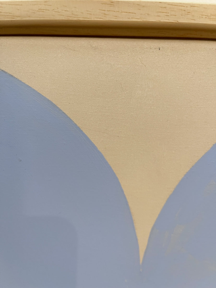 Schilderij S Licht Blauw mat 1