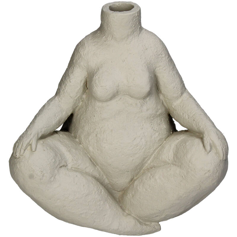 Vaas blote Madame zittend