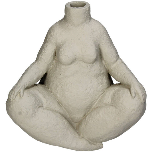 Vaas blote Madame zittend