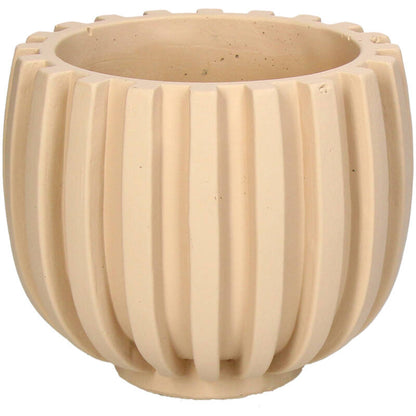Pot Ribbel Beige S