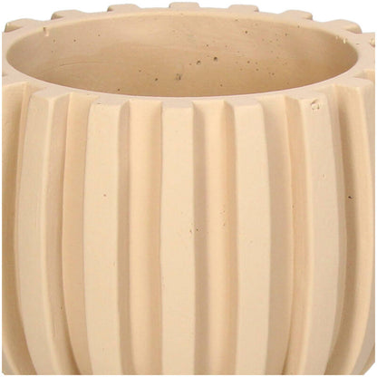 Pot Ribbel Beige S