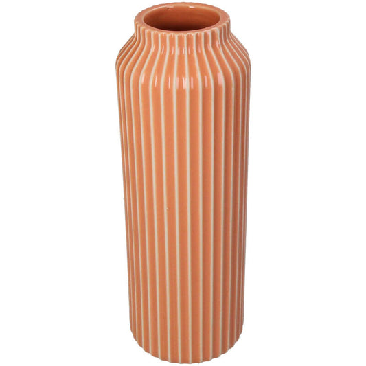 Vaas oranje gestreept