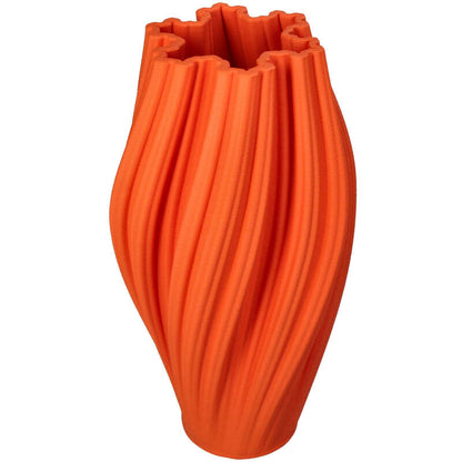 Vaas oranje ribbel lang