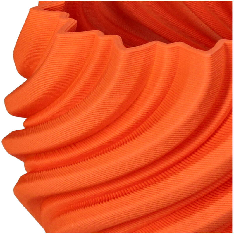 Vaas oranje ribbel laag