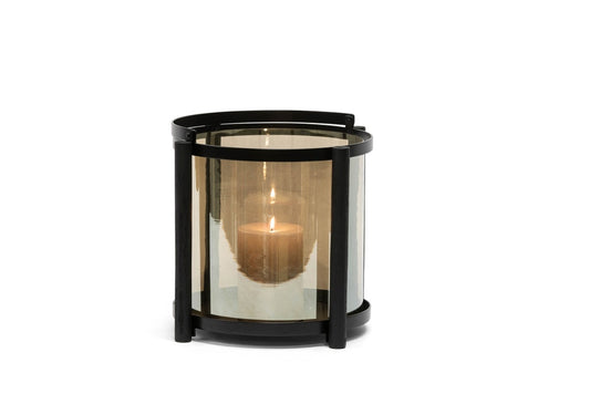 Windlicht metaal/glas 37 dia