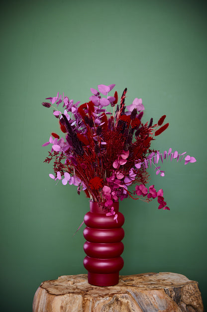 Droogboeket Rood/burgundy