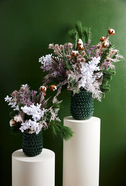 Kerstboeket Rosé-Wit