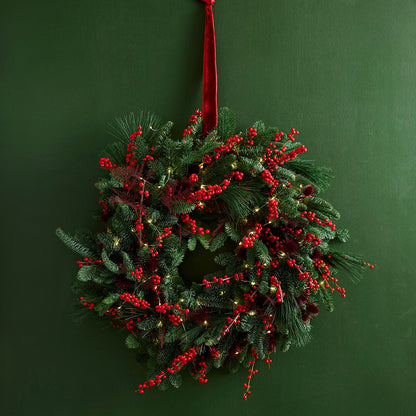 Kerstkrans Rood-Bordeaux